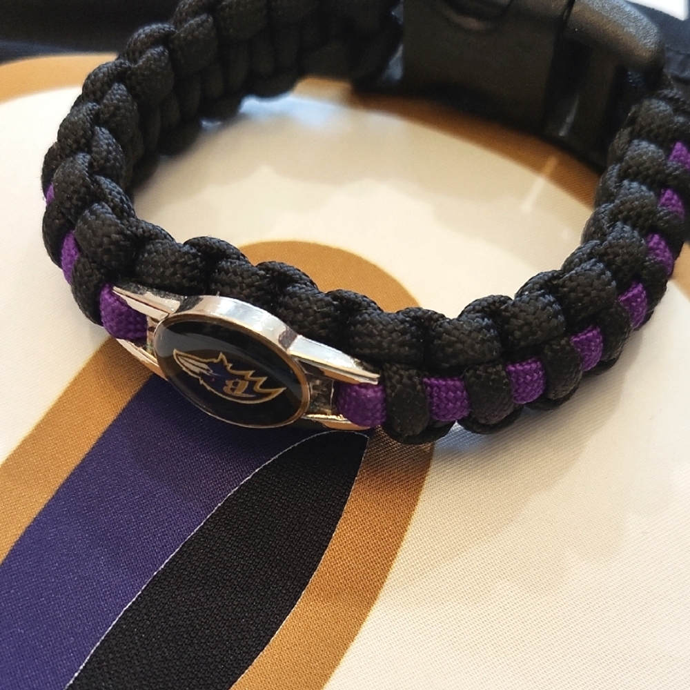Black and Purple Paracord Bracelet